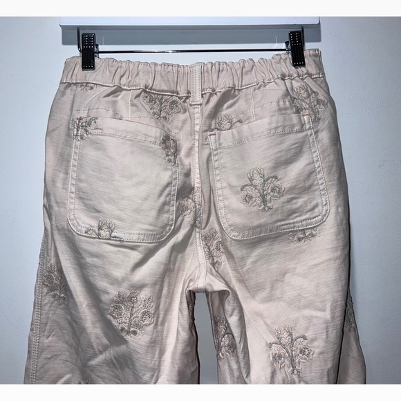 Anthropologie‎ Pilcro Rustic Pull On Floral Embroidered Pants Size XS - Picture 5 of 10